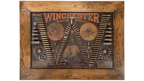 Winchester Single W Cartridge Display Board Rock Island Auction