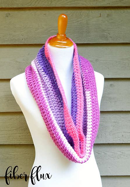 Ravelry Absolute Beginner Crochet Cowl Pattern By Fiber Flux