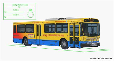 3d Model Bus Nabi 416 Nyc Turbosquid 1163799