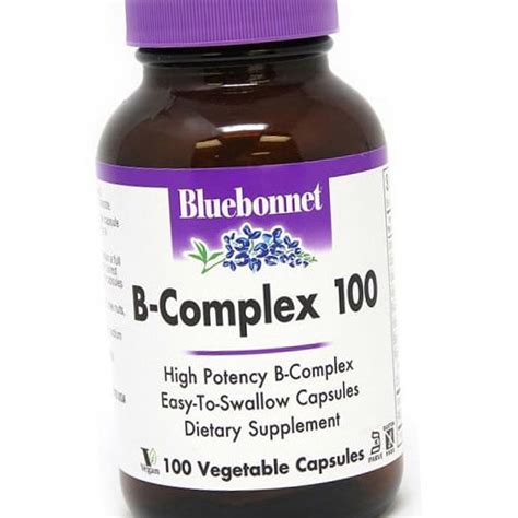 Купить Витамин Б комплекс Bluebonnet Nutrition B-Complex 100 100 veg ...