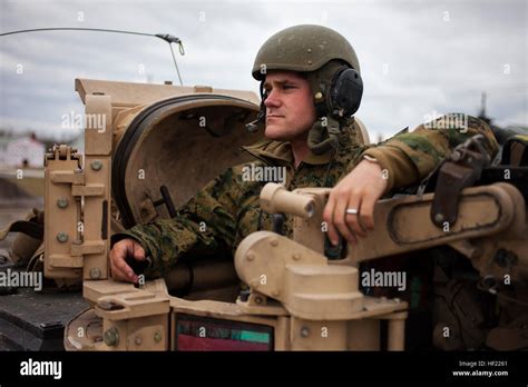 U S Marine Corps Cpl Matthew Moores A Tank Commander Delta Company