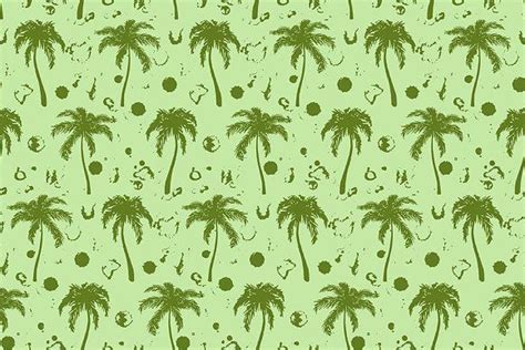 Tropical Palm Tree Seamless Pattern Seamless Patterns Artwork Sketches