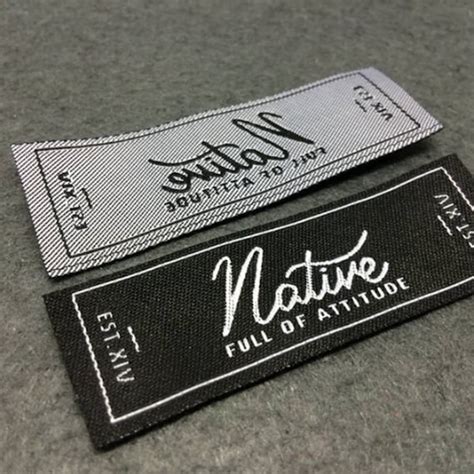 Woven Labels Woven Label Basic Name Labels Custom Woven - Etsy