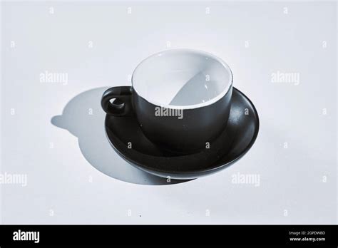 Black Coffee Cup With Shadow Path Isolated On White Stock Photo Alamy