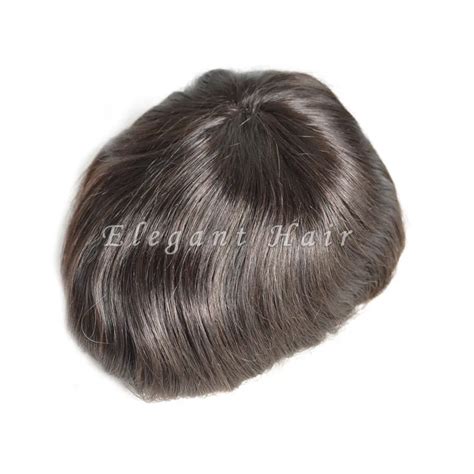 French Lace 8x10 Australia Base Men Toupee With 1 Inch Thin Skin Pu