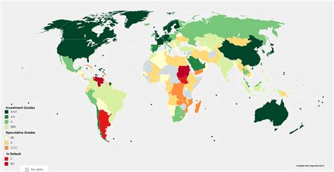 Countries by Credit Rating : r/MapPorn