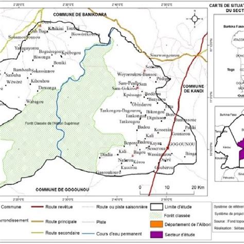 Situation Géographique De Secteur Détude Download Scientific Diagram