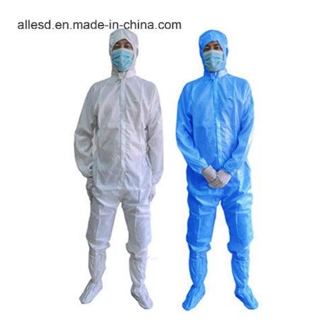 Esd Coverall Antistatic Clothing For Cleanroom Working Esd Garments