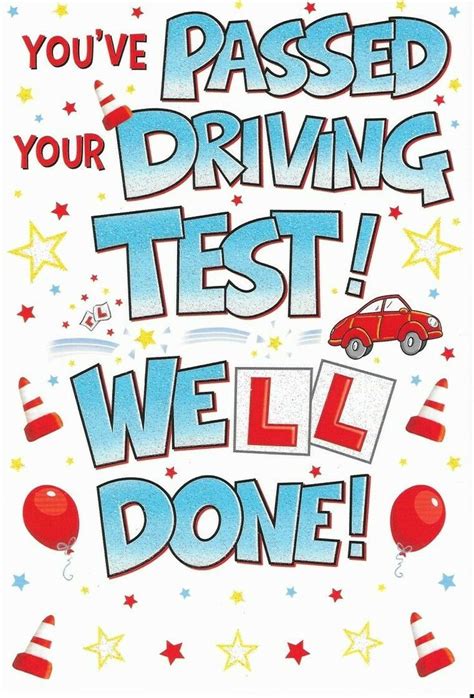 YOU VE PASSED YOUR DRIVING TEST WELL DONE CARD EBay In 2024 Driving