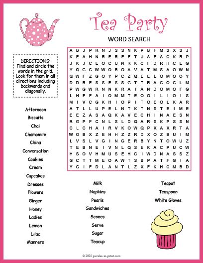 Fun Word Searches Printable