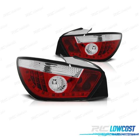 Farolins Traseiros Led Para Seat Ibiza P Vermelho Branco