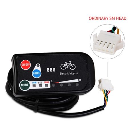 36V 48V 250W 15A Electric Bicycle Sine Wave Controller With KT LED880