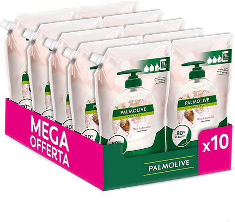 Palmolive Ricarica Sapone Liquido Per Le Mani Naturals Latte E Mandorla