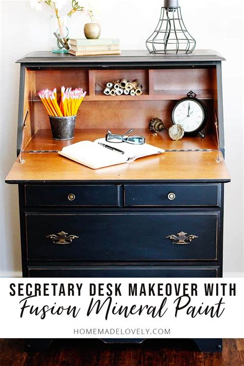 Small Secretary Desk Makeover Average But Inspired Atelier Yuwa Ciao Jp