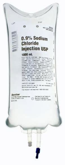 Baxter Sodium Chloride Viaflo Iv Solution Bags Emergency