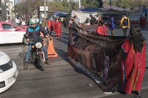 CDMX Triquis Bloquean Eje Central En Defensa Del Agua La Jornada