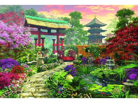 Puzzle Jardin Japonais Educa 16019 3000 pièces Puzzles Forêts Fleurs