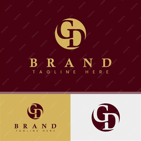 Premium Vector Letter Gd Monogram Logo