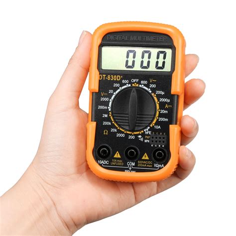 Dt D Lcd Digital Multimeter Ac Dc Voltage Meter Current Tester Resi