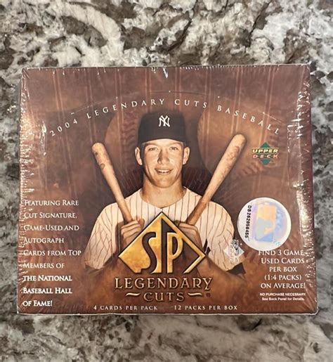 2004 Legendary Cuts Baseball Pack Ripping Vintage Packs