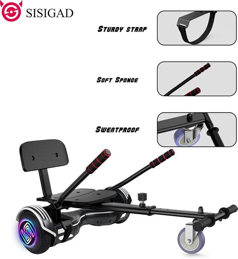 Buy Sisigad Hoverboard With Seat Attachment Combo Two Wheel