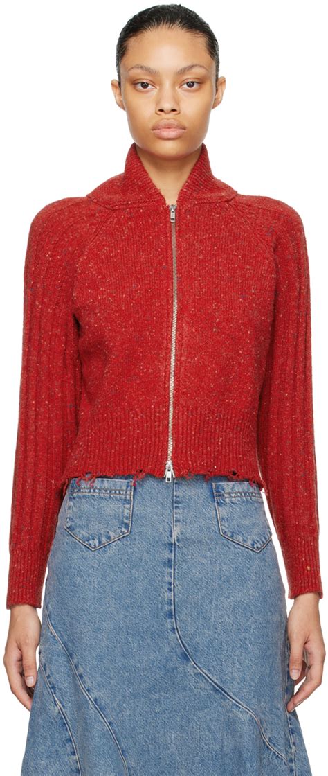 Gimaguas Red Atacama Sweater Ssense Uk