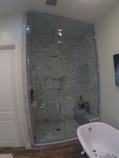 Ten Foot Tall Steam Shower Glass Patriot Glass And Mirror San Diego Ca