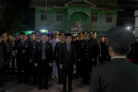 Bupati Rohil Hadiri Apel Kehormatan Dan Renungan Suci Dalam Rangka Hut