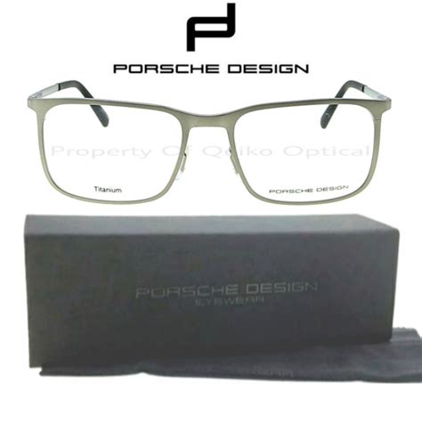 Jual Kacamata Frame Pria Titanium Porsche Design P B Silver