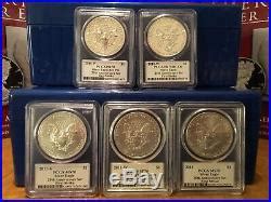 Mercanti Flag Silver Eagle Coin Th Anniversary Set All S