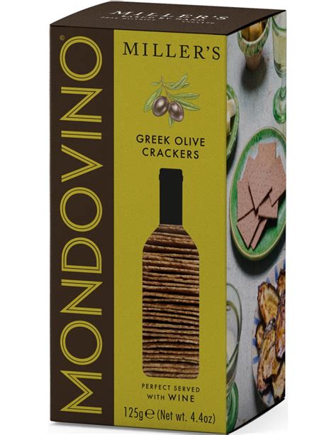 Mondovino Greek Olive Crackers 125g