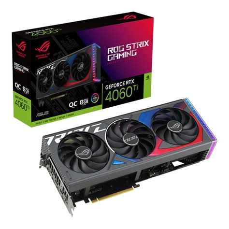 Vga การ์ดแสดงผล Asus Rog Strix Geforce Rtx 4060 Ti 8gb Gddr6 Oc Edition