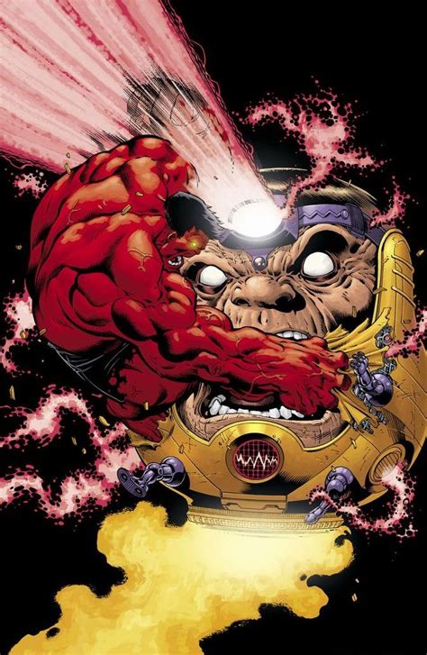 Red Hulk Vs Modok By Ed Mcguinness Marvel Art Marvel Characters Red Hulk