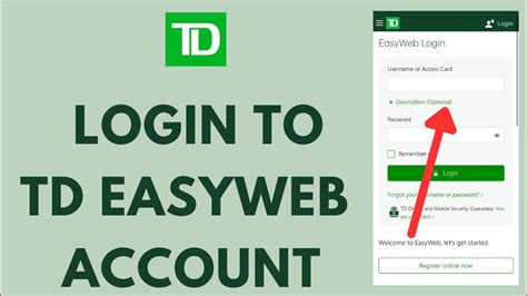 Td Easyweb Login How To Sign In To Td Online Banking Easy Web 2023