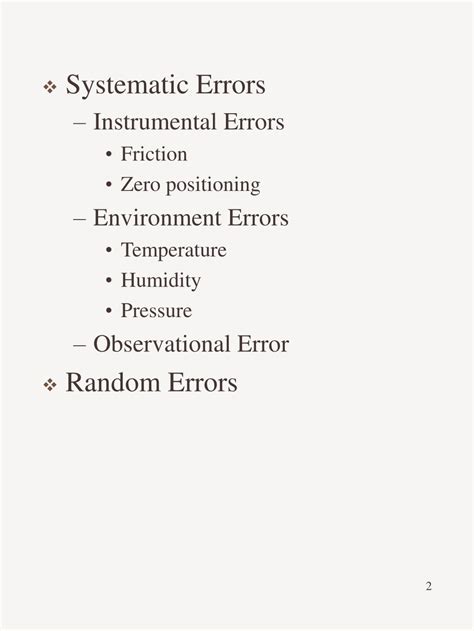 Ppt Chapter 2 Measurement Errors Powerpoint Presentation Free