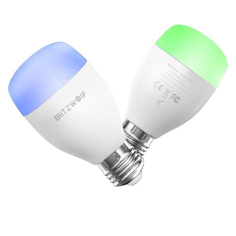 Bec LED Inteligent BlitzWolf BW LT27 RGB Wi FI Android IOS E27