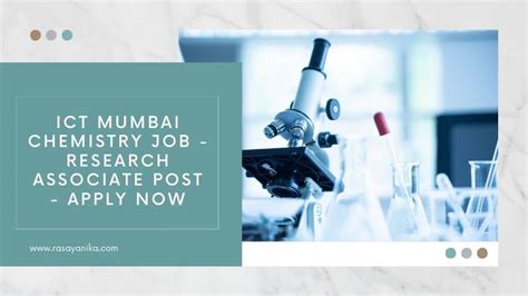 ICT MSc Chemistry Job Research Associate Post