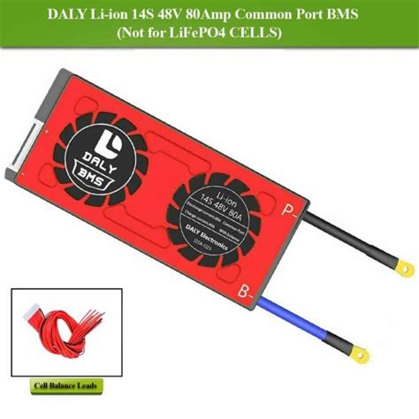 Daly BMS 14S 48V Lithium Ion 80A Common Port Battery Protection Module