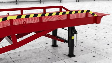 Mobile Loading Dock Ramp Red 3D Model $69 - .3ds .blend .c4d .fbx .max ...