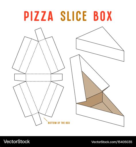 Stock Box For Pizza Slice Royalty Free Vector Image