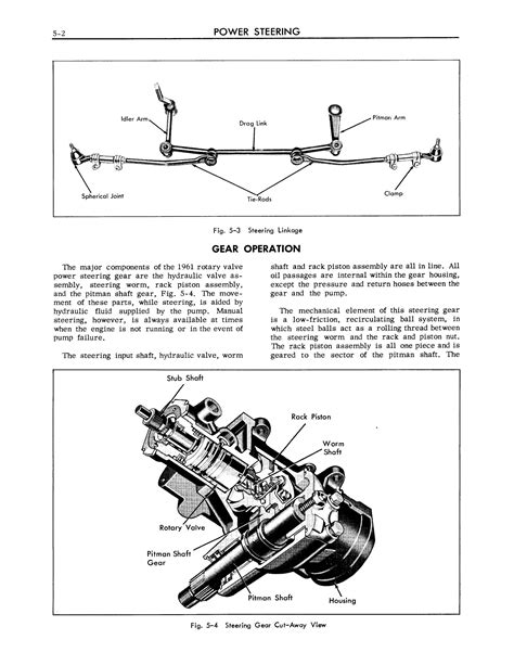 1961 Cadillac Shop Manual Power Steering Page 2 Of 36