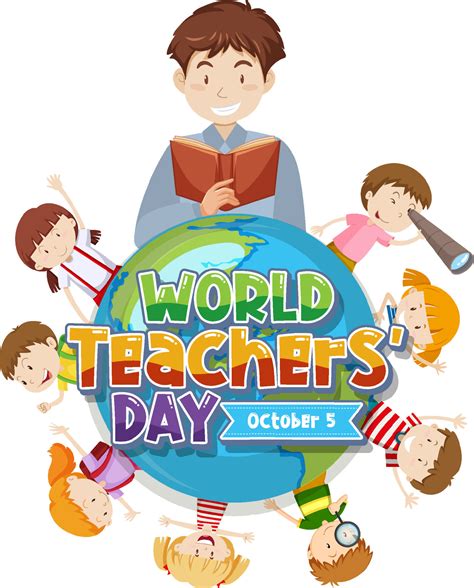 World Teacher's Day Logo Banner Design 10318797 Vector Art at Vecteezy