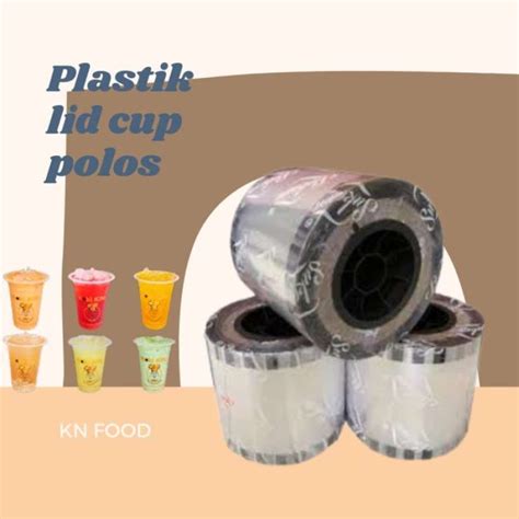 Jual Plastik Lid Cup Lid Sealer Polos Tutup Gelas Plastik Lid