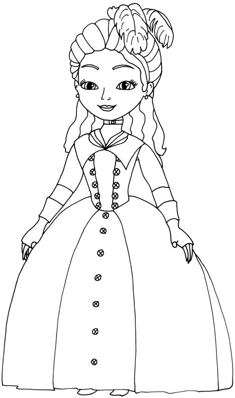 Princess Clio - Sofia the First Coloring Page | Coloring pages, Disney ...