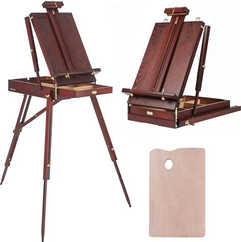 Buy Meeden French Style Wooden Sketchbox Easel With Fodable Legs Drawer Storage And Palette Tray