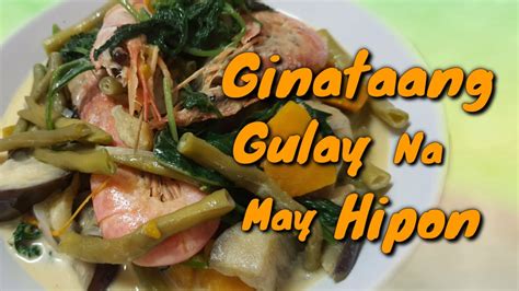 Ginataang Gulay Na May Hipon Only Rodel Youtube