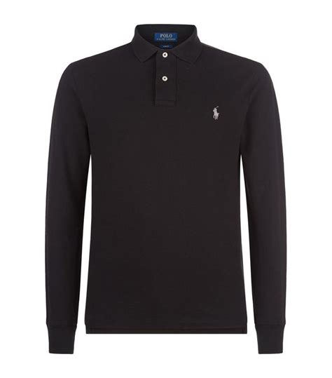 Ralph Lauren Long Sleeved Polo Shirt In Polo Black