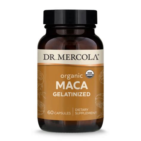 Dr Mercola Organic Maca Gelatinized Capsules Ct Qfc