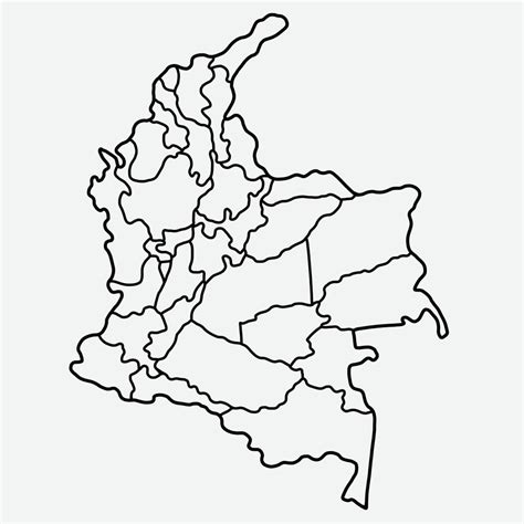 Doodle Dibujo A Mano Alzada Del Mapa De Colombia Vector En The Best