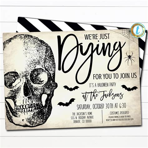 Vintage Halloween Invitation Template | TidyLady Printables